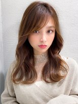 ラルユー 金山(LallYou)&nbsp;前髪/春カラー/くびれミディ/ラベンダーカラー/イヤリングカラー