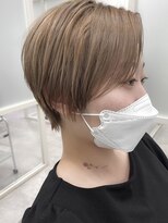 フレーム ヘア ルーム 天王寺駅前店(FRAME hair room)&nbsp;ミルクティーベージュ/前髪長めショート♪