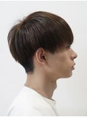 波巻き束感ショートワックスなしマッシュアップバングコンマヘア