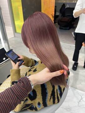 ロンドルーチェ 心斎橋(Lond luce) ダークアッシュ/ミディアムレイヤーカット［髪質改善/縮毛矯正］