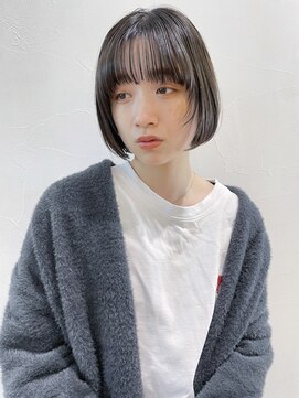 アイティーバイアルバム 下北沢店(IT by ALBUM) ブラウンミニボブ_ショコラアッシュヘルシースタイル_29034