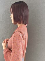 イロプラス 南田宮店(iro+) 【nobuyo】bob × orange brown