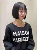 ミニボブ×ブルーブラック
