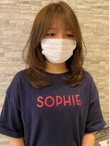 サード(ThairD) ふんわりレイヤーロング/カーキベージュ/30代40代50代