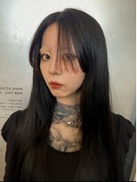 ステップボーンカット トーキョー(STEP BONE CUT TOKYO)&nbsp;【ステップボーンカット】黒髪ヘア/バングカラー