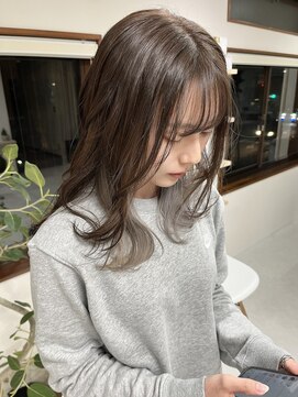 メロウ(mellow) インナーカラー×ホワイトグレージュ