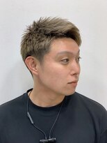 ヨシザワインク プレミアム 築地店(YOSHIZAWA Inc. PREMIUM)&nbsp;20～30代ツーブロック×アップバング/スパイキーショート/金髪
