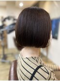 すっきりミニボブスタイル