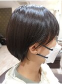 白髪染め/白髪ぼかし/ハイライト/カラー/ショート/ボブ