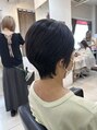 ショコラ アン 横須賀中央 【ショート×縮毛矯正】丸みを出しつつ襟足も綺麗にまとまります