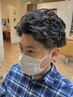 『石橋指名限定』カット(シャンプー込)＋パーマ　※男性限定クーポン