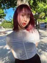 ラ キング(LA KING)&nbsp;バレイヤージュボブウルフカット前髪レイヤー小顔ワンレン