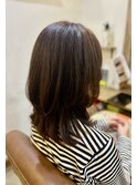 大人ひし形ミディアム/簡単スタイリング/髪質改善/柏