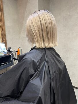 サニー 渋谷(SUNNY) バレイヤージュ、ハイライト、レイヤーロング、グレーベージュ