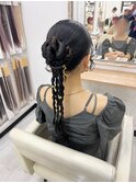 脳みそヘア 結婚式ヘア 参列ヘア