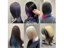 グロー(glow)の雰囲気（ブリーチ/デザインカラー/ダブルカラー/エリアNo.1）