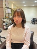 レイヤーボブ　透明感カラー