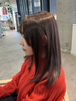 ヘアサロン アウラ(hair salon aura) ミルクティーベージュピンクインナーカラー