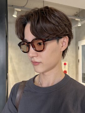 エリマ 調布(elima) 調布ニュアンスパーマカルマパーマセンターパートガイルヘア緩め