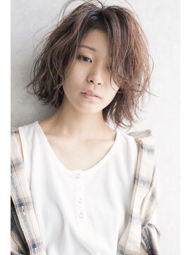 レターバイノベル(letter by novel) letter ~ミディアムボブ&エアリーパーマ