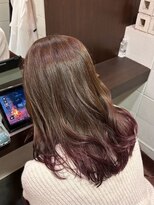 エクファ ヘア リゾート 大津 瀬田店(ex-fa hair resort)&nbsp;イメチェン/ピンクベージュ/アンブレラカラー/前髪/大津/瀬田