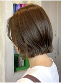 調布イルミナカラーレイヤーボブウルフショートカットベージュ