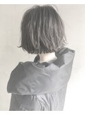 【Marl】無造作ショートボブのグレージュカラー♪