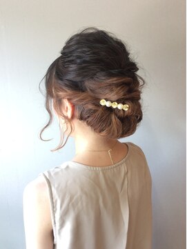 ヘアー ル シェーヌ キューブ(hair le chene CUBE) 編み込みお呼ばれセット×セクションカラー