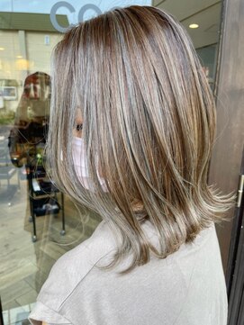 ヘア メイク ココ(hair make coco) ハイライト×モノトーングレー☆