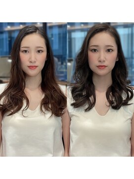 アフロート ギンザ(AFLOAT GINZA) AFLOAT GINZA【仲道 弘泰】かきあげパーマ【before→after】