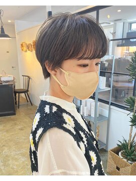 グリードヘアー セルフィッシュ(GREED hair SELFISH) マッシュショート×自然に馴染むハイライトカラー