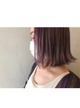イケハ(IKEHA) 1ブリーチでピンクパープルなボブ！