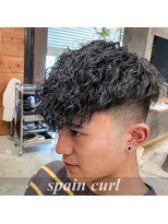 ヘアメイクランタン (Hair Make LANTERN) 【スペインカール】メンズパーマ #京都#山科#椥辻#ブラック