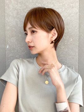 ロンド レグリーズ 立川(Lond leglise) ショート×顔周り×前髪×シルキーベージュ×グレージュカラー