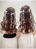 シンプルで清楚な『クォーターハーフ♪メチャ可愛い映えリボン』