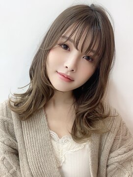 ブロウ ネックス ザ サロン 表参道(VLOW nex the salon) くびれレイヤーカールセミディシアーカラー