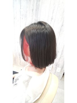 エヌアンドエー せんげん台店(N&A) 艶髪カラー 大人かわいいミディアムボブ 髪質改善トリートメント