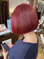 ジャストヘア ラポール 北久里浜店(just hair RAPPOR)&nbsp;うる艶バーガンディー ボブ