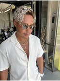 メンズ パーマ ホワイトブリーチ にしむら指名 リアルお客様