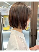 ミィ 表参道(mee.)&nbsp;前髪/アンブレラカラー/こなれミディ/イメチェン/ぱっつんボブ
