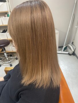 グラムテン 西尾店(gram) ハイトーンカラー＿髪質改善＿ミルクティーベージュ＿93