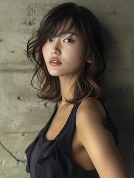 アルトリスト(Altruist Aging×HAIR&SPA) ☆ダークパープルナチュラルショートミルクブラウン髪質改善ボブ