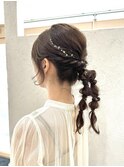 どの角度から見てもかわいいツインポニー【向】