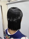 ボブスタイルのヘアアレンジ