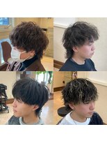 メルク(merc)&nbsp;ダークアッシュ/アッシュブラック/カルマパーマ/ベリーショート