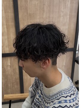 メンズギフト(men's GIFT) 刈り上げツーブロック波巻きスパイラルパーマメンズマッシュ