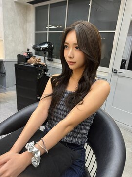 ロンドガーネット 池袋(Lond garnet) ワイドバングイメチェン美髪外ハネボブ+レイヤーカット韓国/池袋