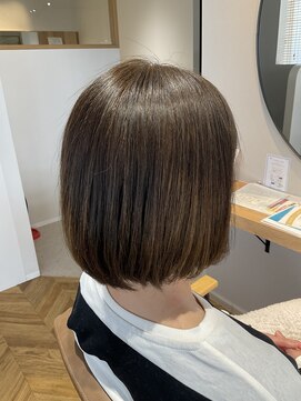 セン バイ エント(sen by emt) 丸みボブ*ベージュ系ブラウン