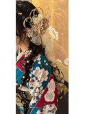 成人式/前撮り/ヘアセット/編みおろし/高校生