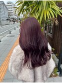 ラベンダーカラー/韓国風巻き/梅田